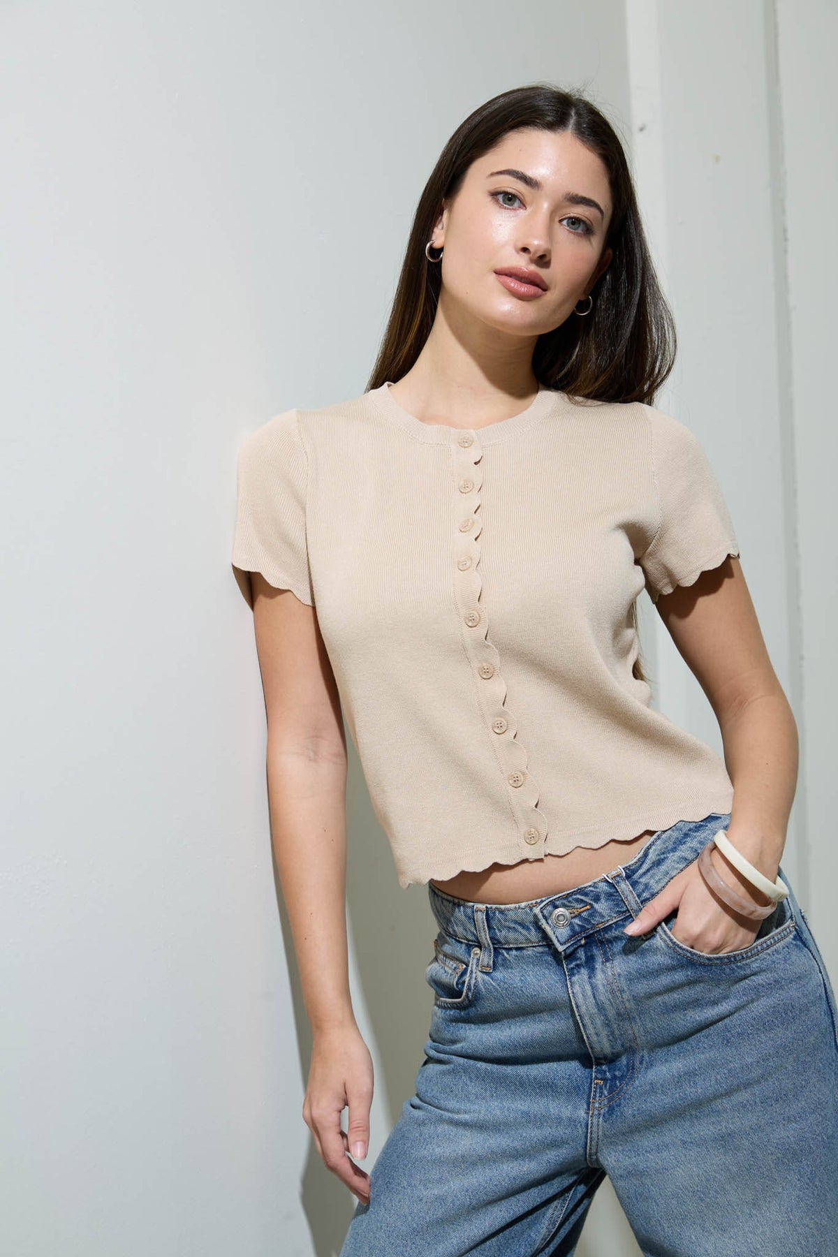 Scallop Cardigan