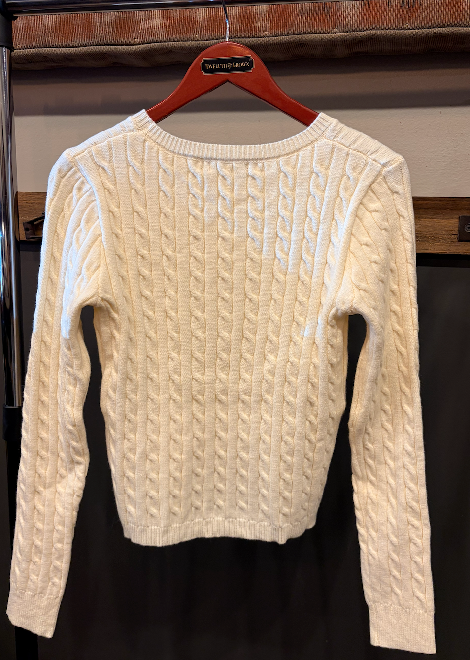 Plaid Star Cable Knit