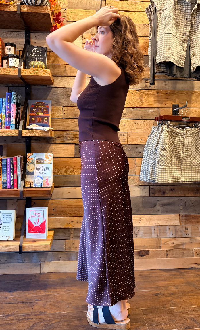 Polka Dot Flare Skirt