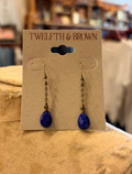Lapis Gem Earrings