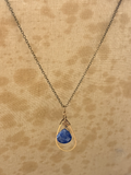 Lapis Drop Necklace
