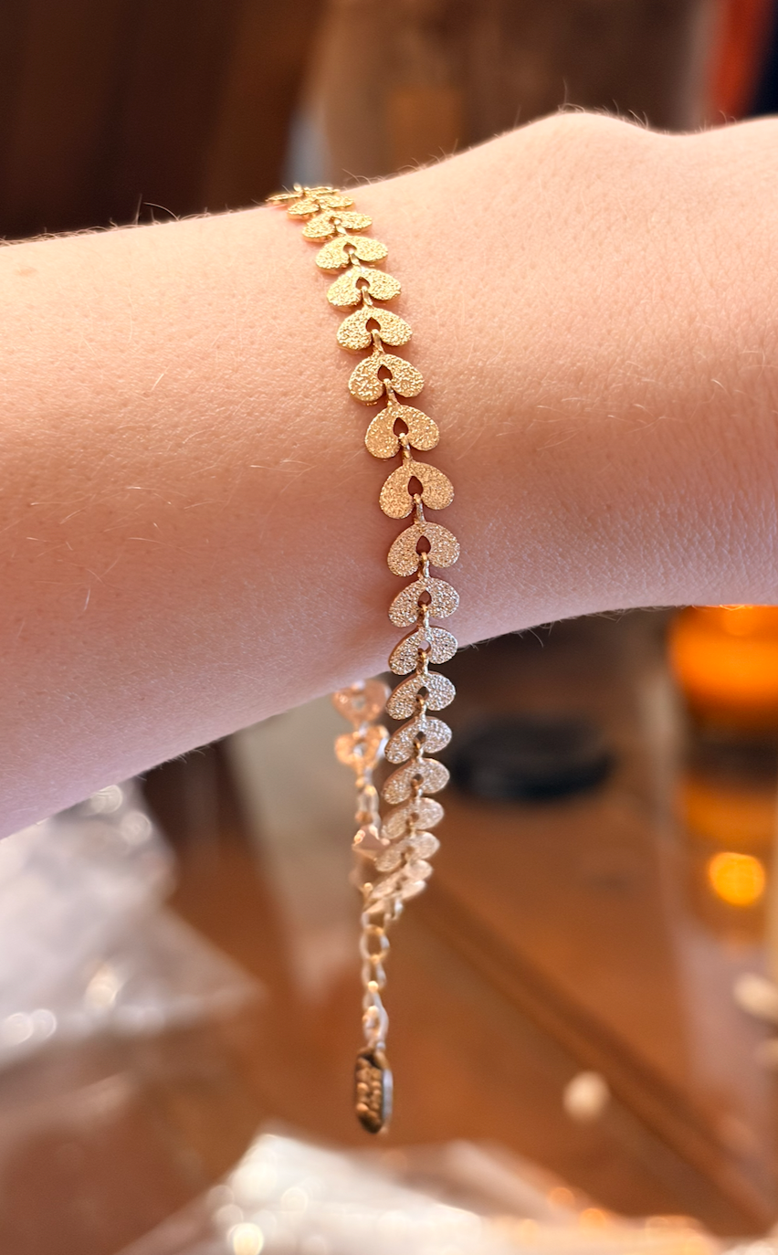 Heart Linked Bracelet