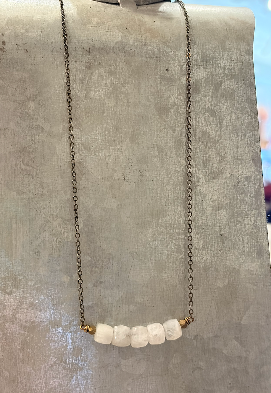 Quartz Cubes Necklace