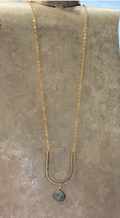 Labradorite U Necklace