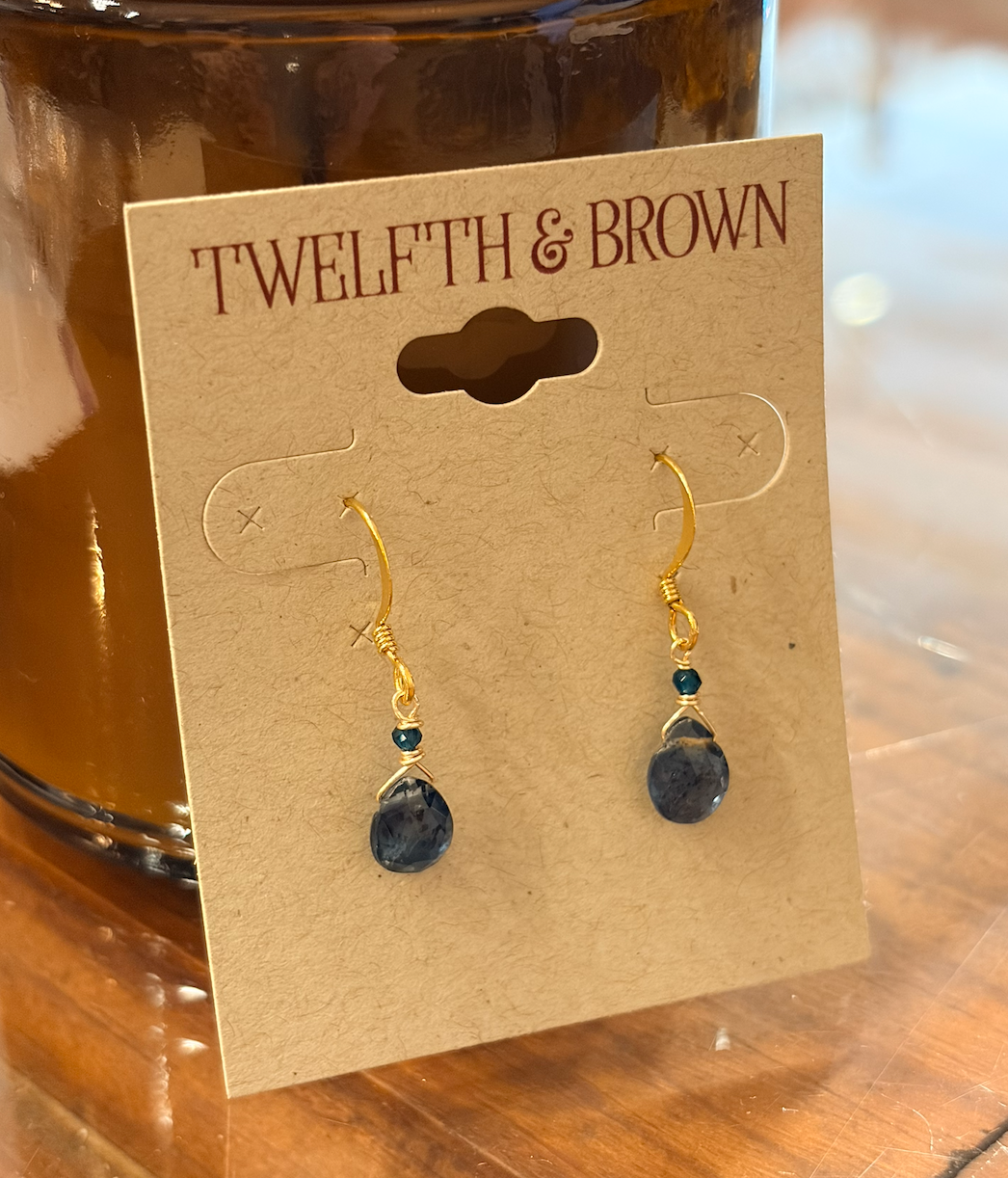 Blue Drop Earrings