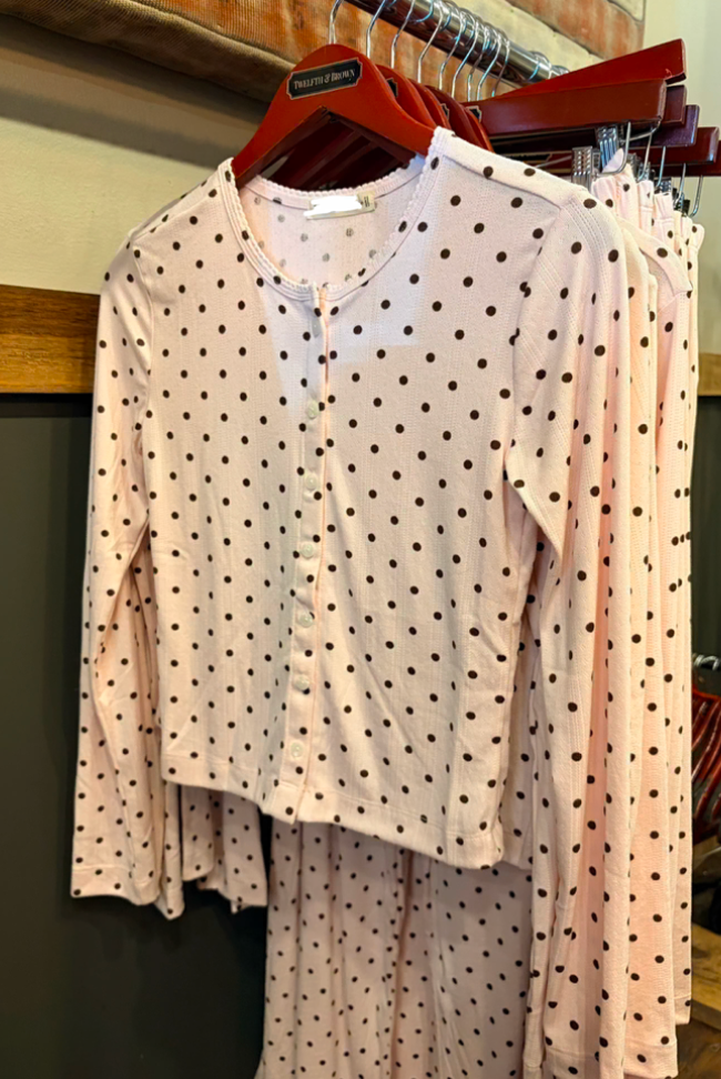 Polka PJ Button Down