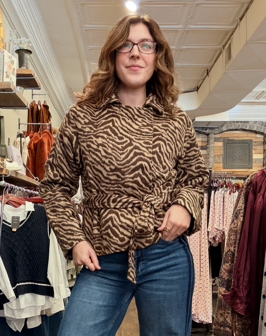 Brown Zebra Jacket