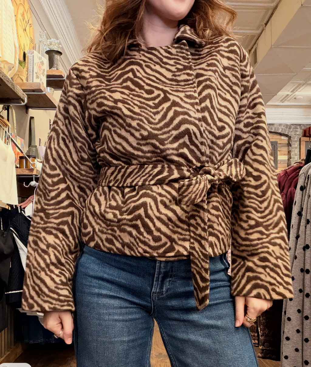 Brown Zebra Jacket