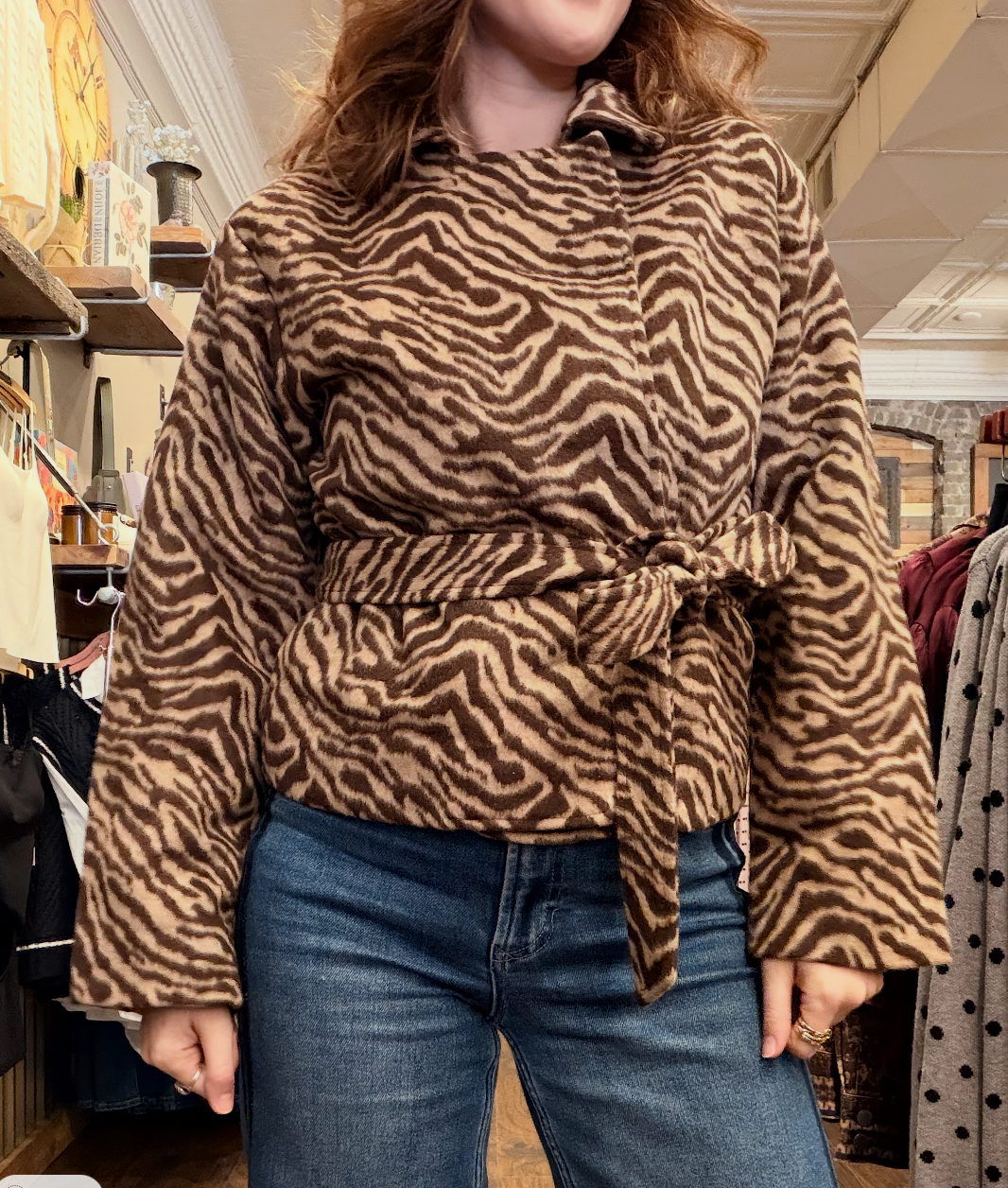 Brown Zebra Jacket