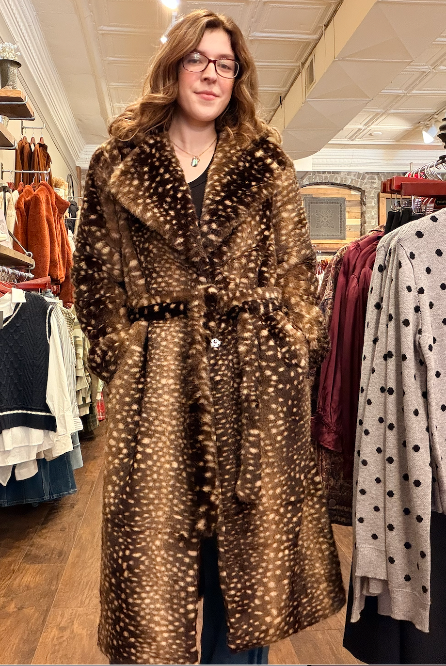 Fawn Full Length Coat
