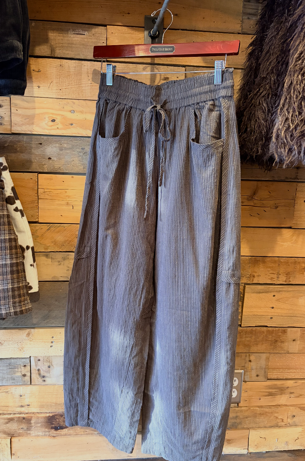 Pinstripe Cotton Barrels