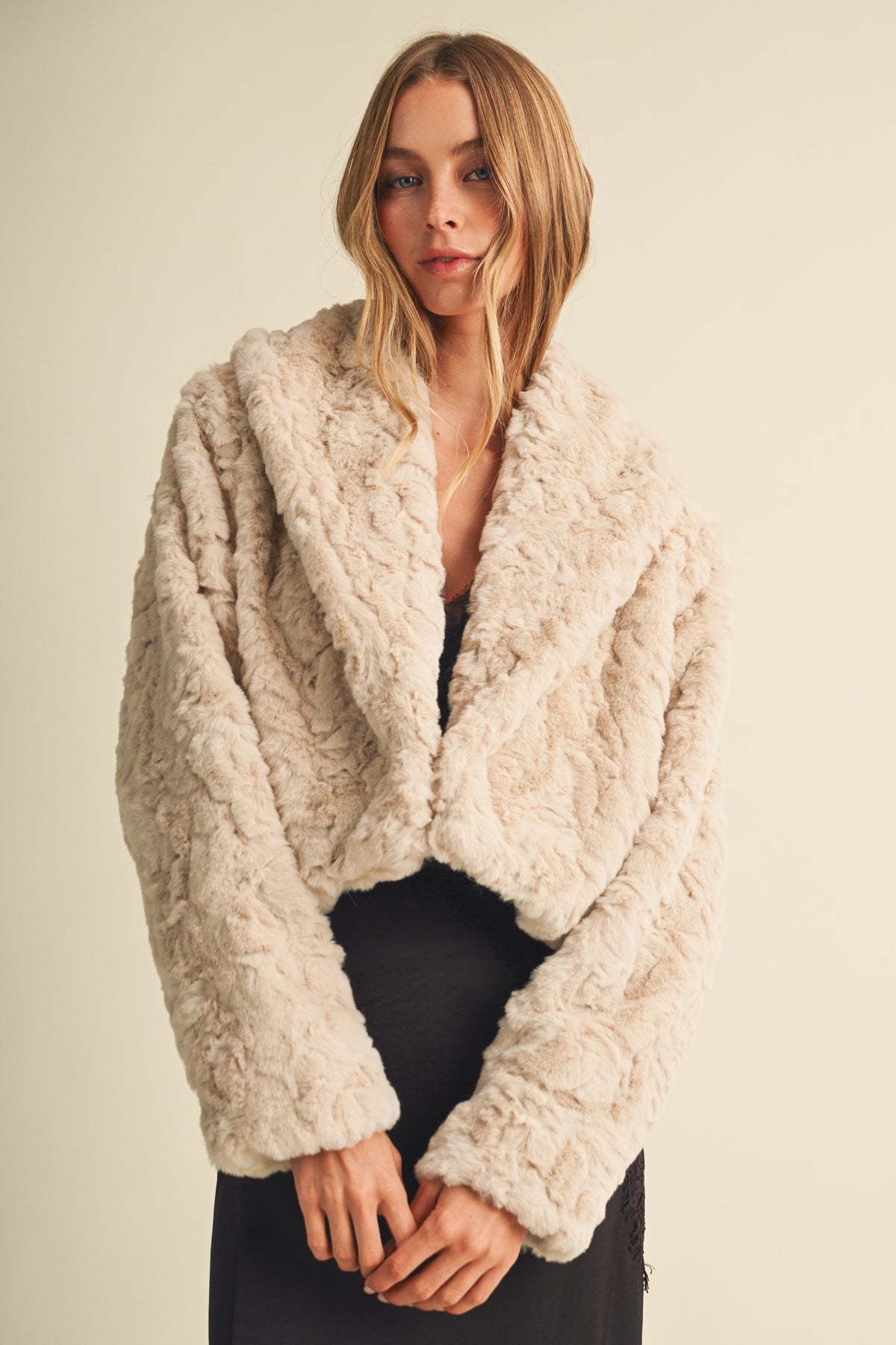 Ecru Fur Jacket