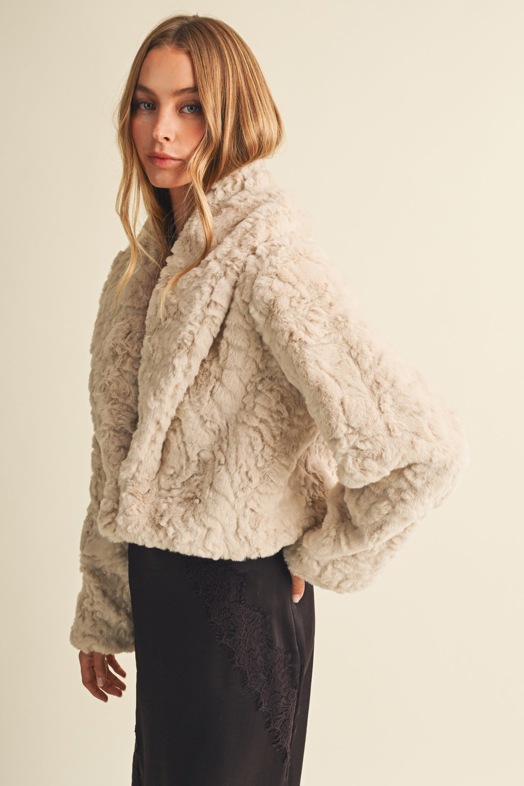Ecru Fur Jacket