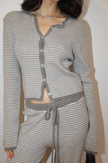 Soft Stripe Cardigan
