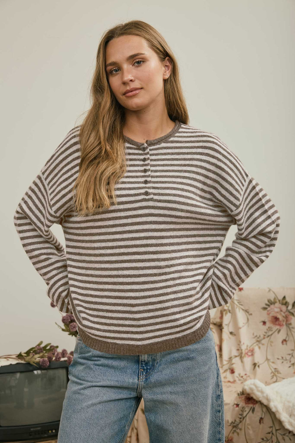 Stripe Henley