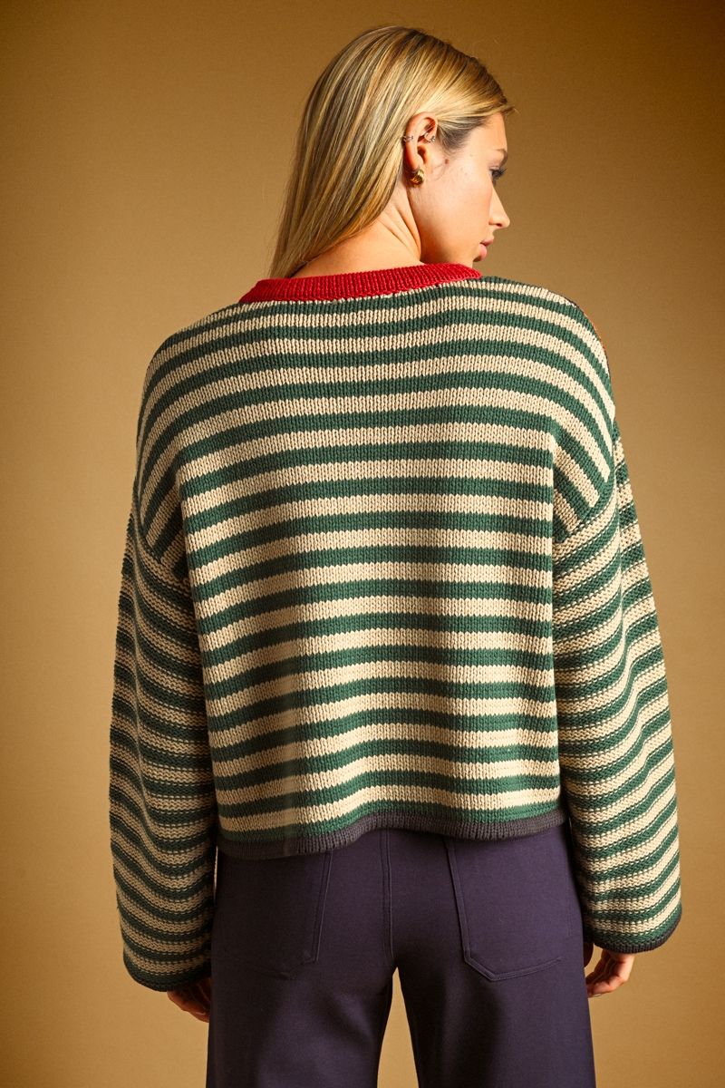 Stripe Multi Sweater