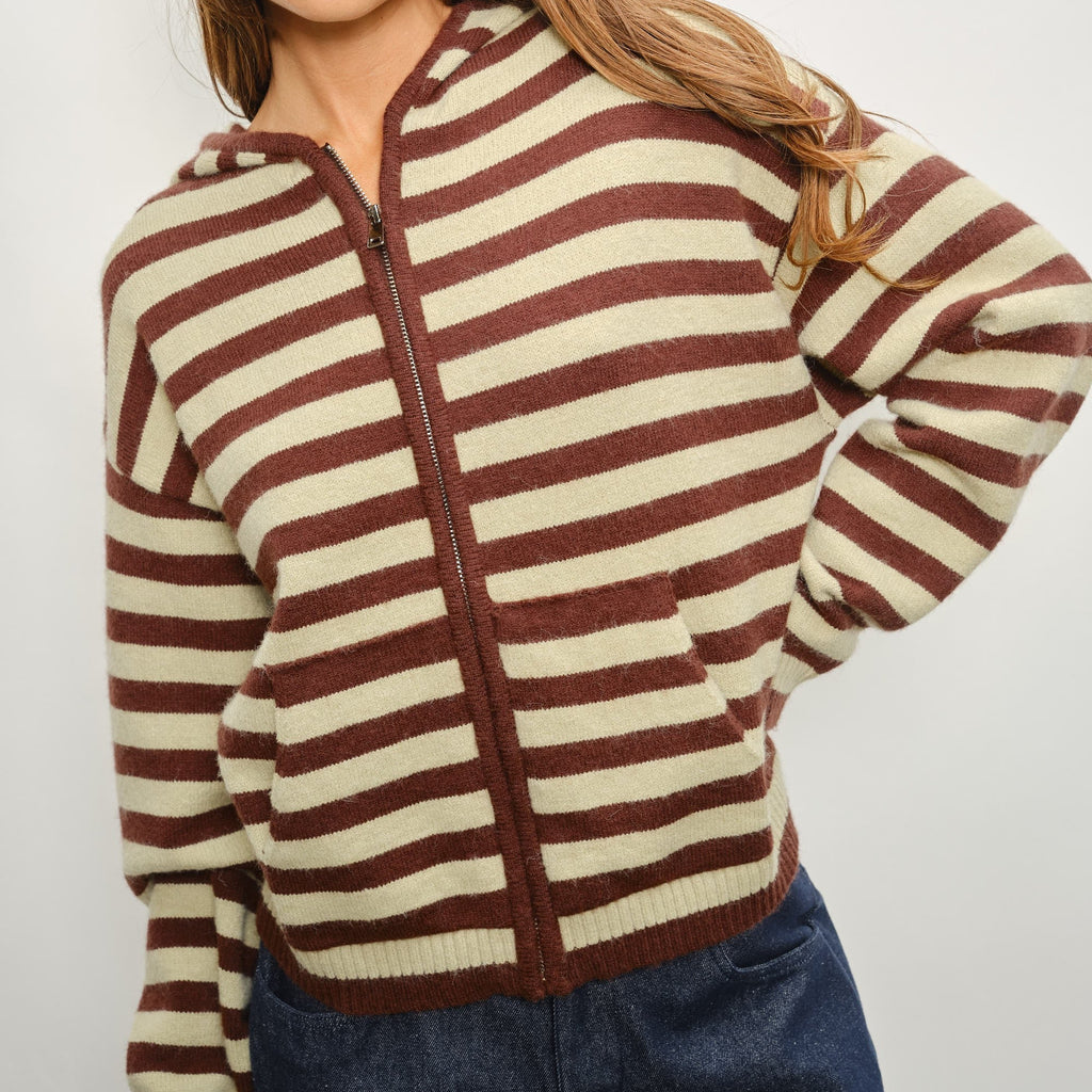 Stripe Knit Jacket