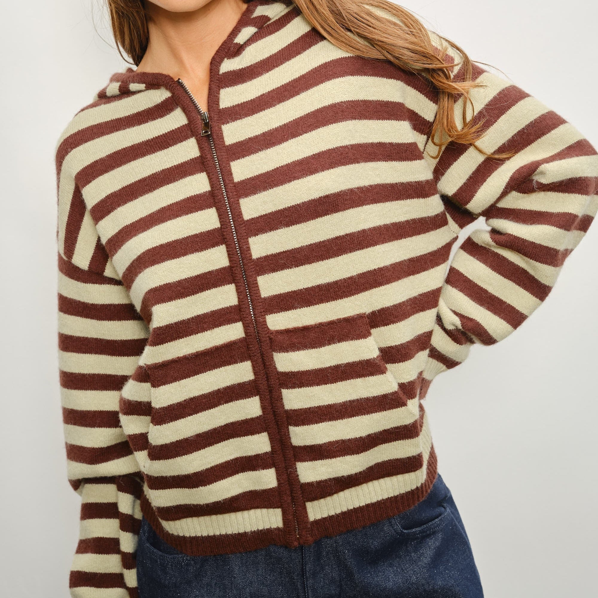 Stripe Knit Jacket