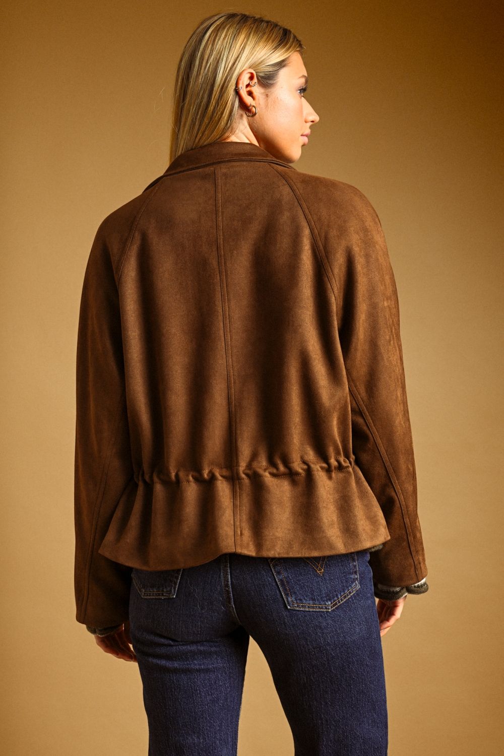 Suede Collared Jacket