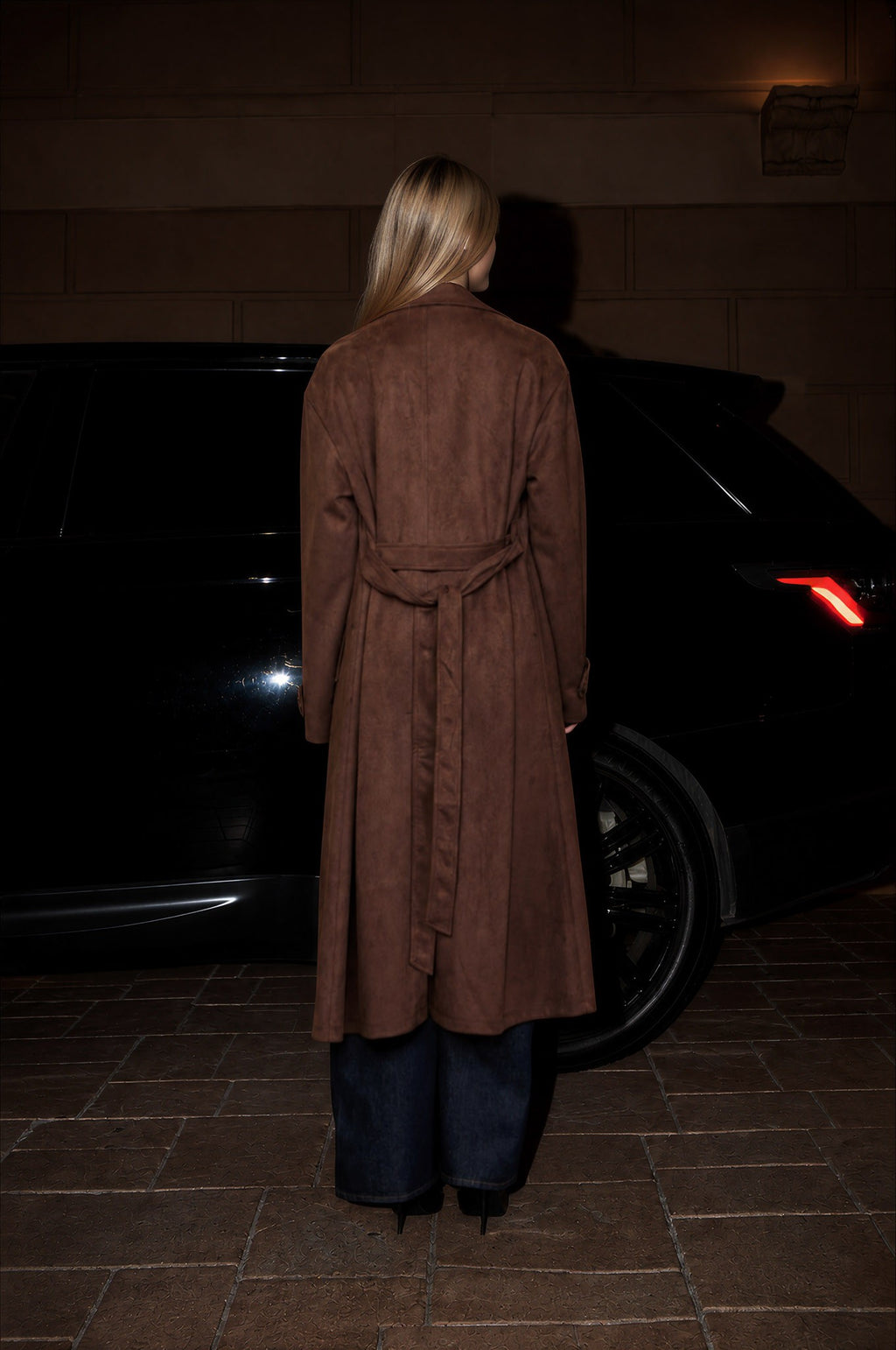 Suede Trench