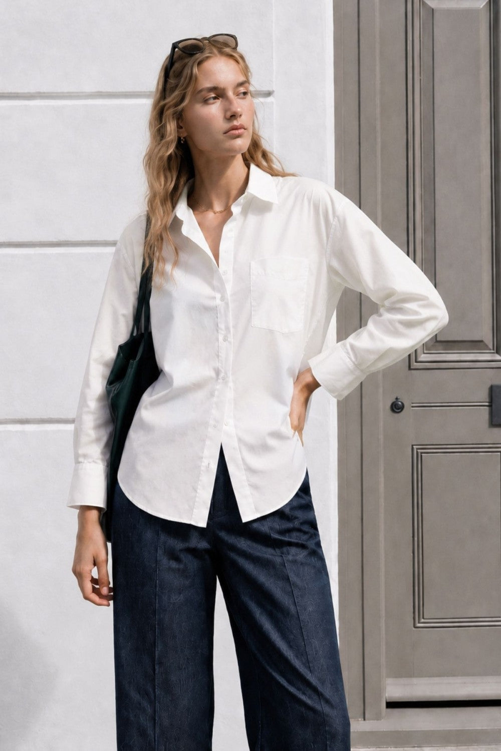 White Button Down